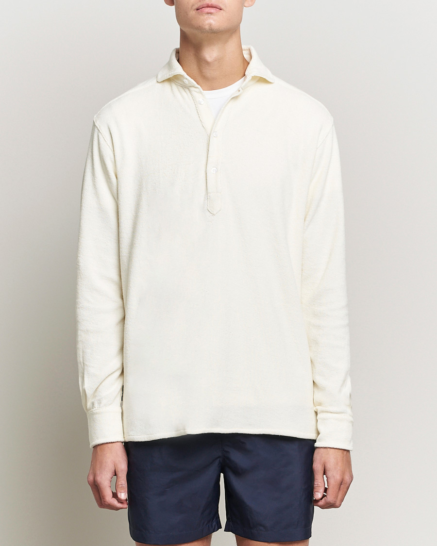Hombres | Camisas | The Resort Co | Terry Popover Shirt White