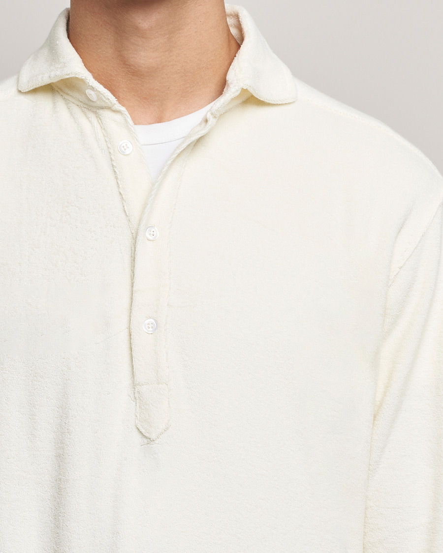 Hombres | Camisas | The Resort Co | Terry Popover Shirt White