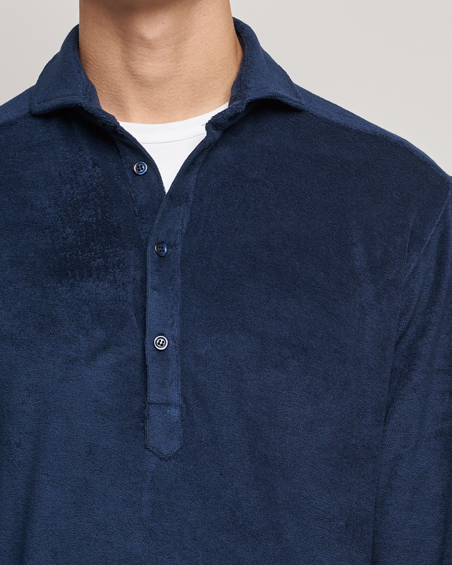 Hombres | Camisas | The Resort Co | Terry Popover Shirt Navy
