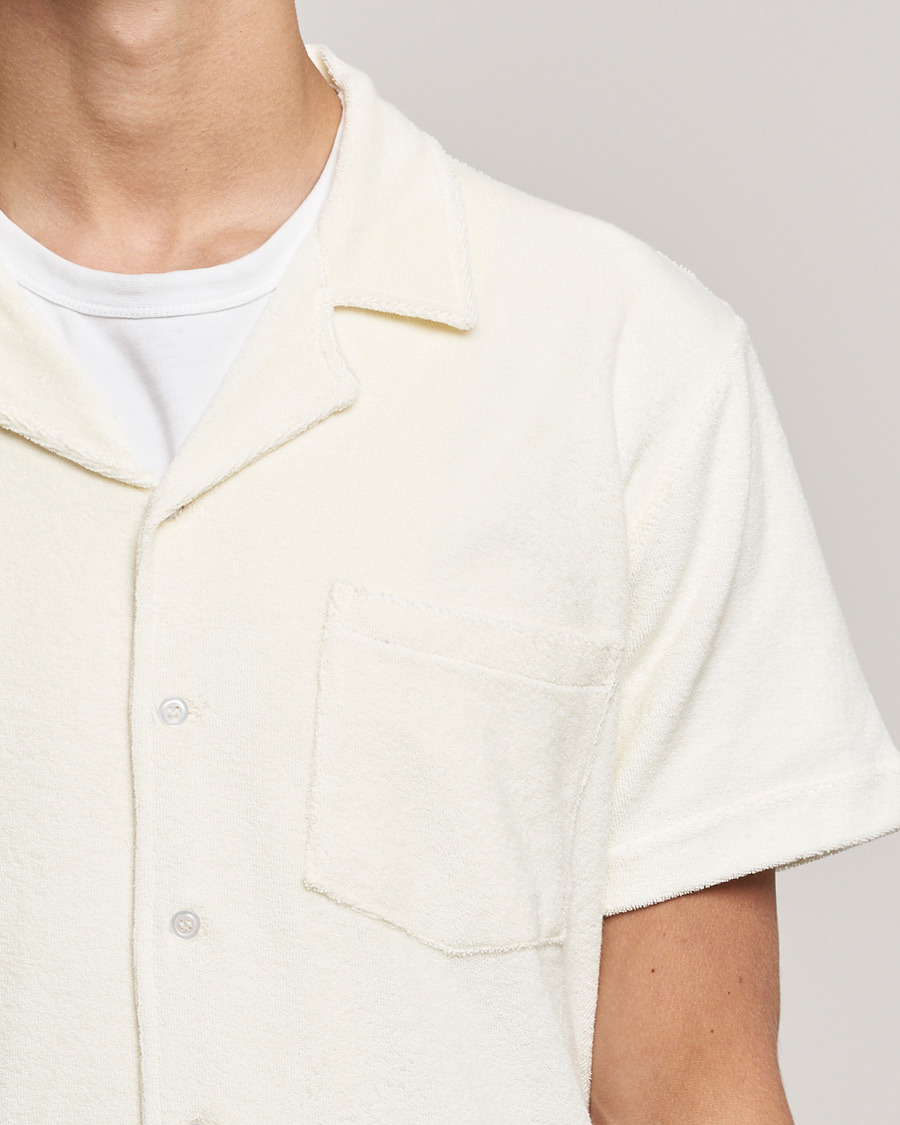 Hombres | Camisas | The Resort Co | Short Sleeve Terry Resort Shirt White