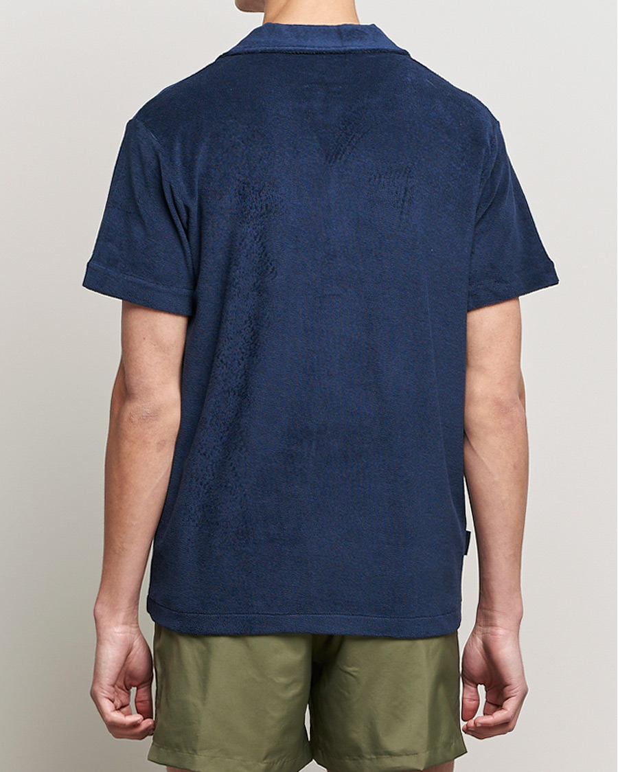 Hombres | Camisas | The Resort Co | Short Sleeve Terry Resort Shirt Navy