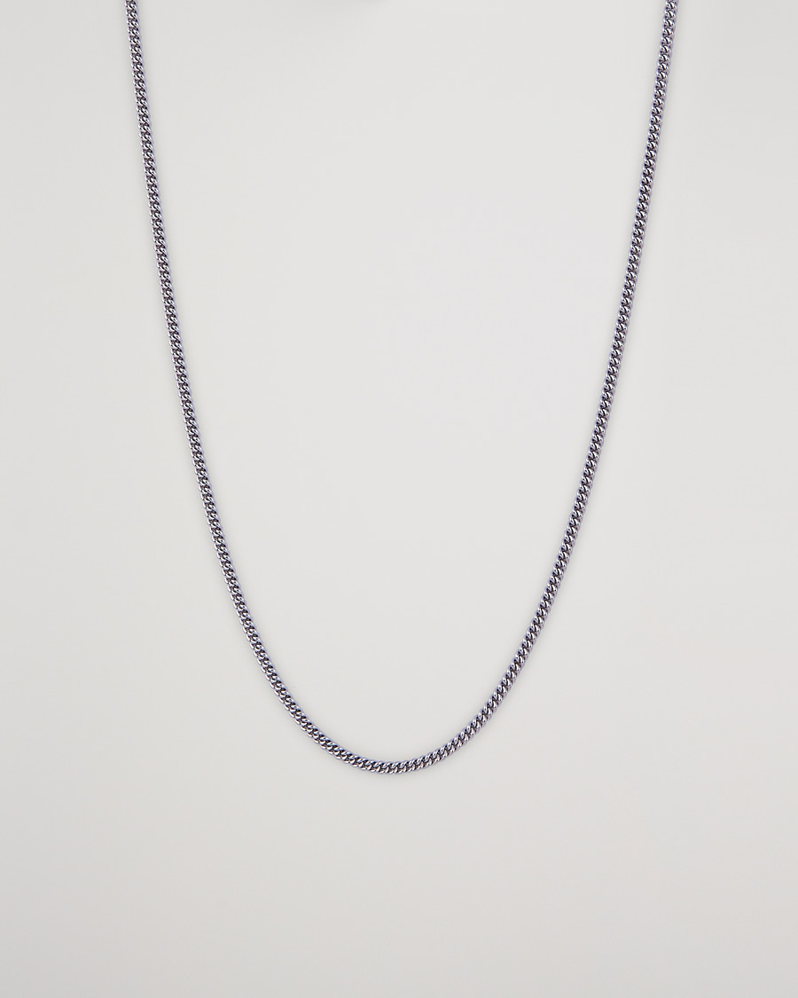 Hombres | Joyas | Tom Wood | Curb Chain Slim Necklace Silver