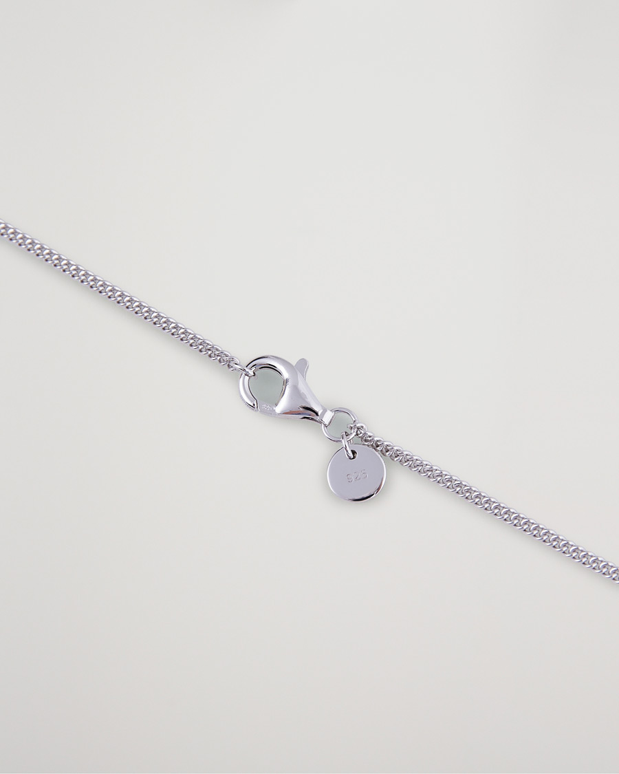 Hombres | Tom Wood | Tom Wood | Curb Chain Slim Necklace Silver