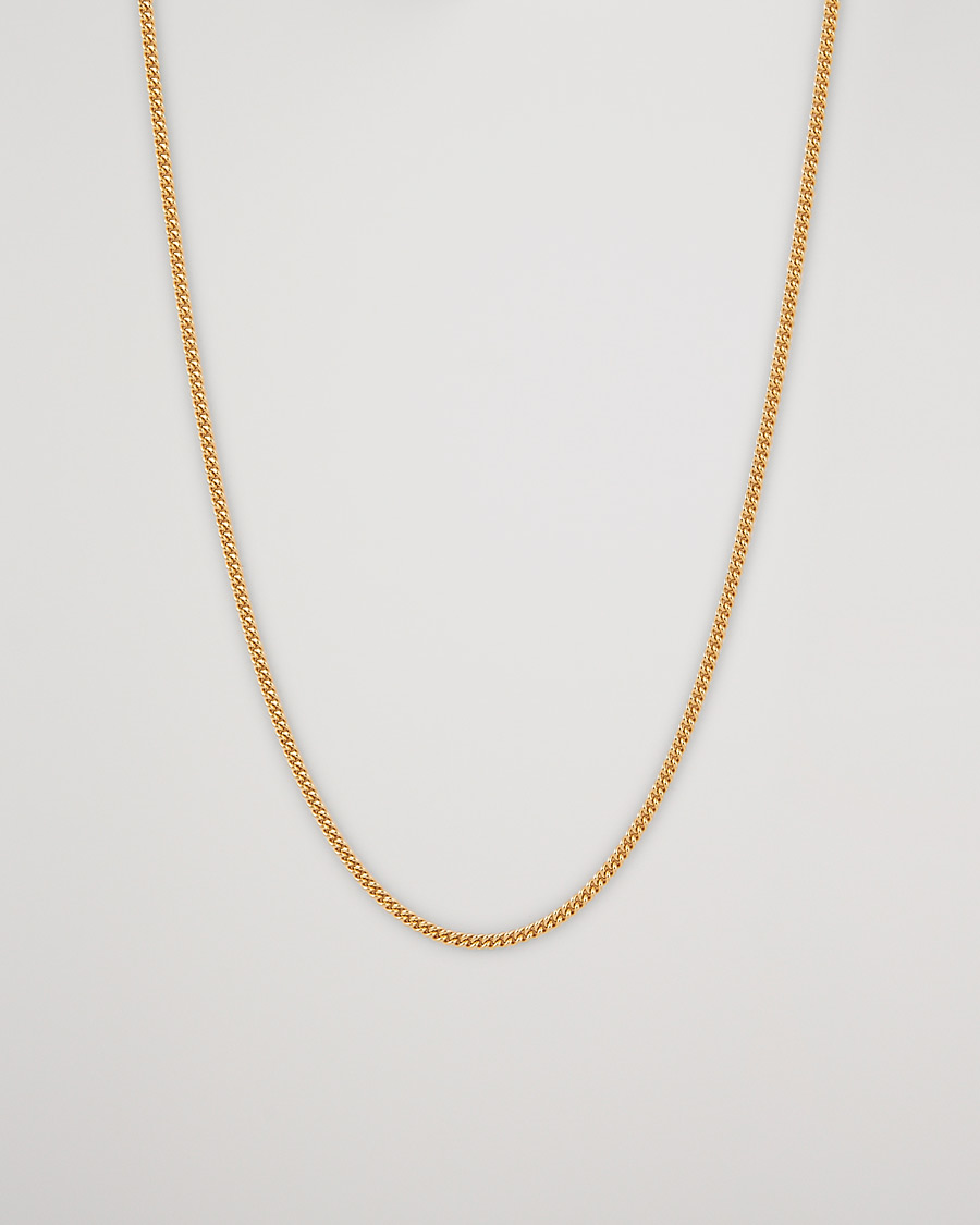 Hombres | Joyas | Tom Wood | Curb Chain Slim Necklace Gold