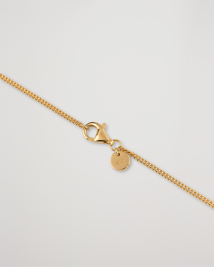 Hombres |  | Tom Wood | Curb Chain Slim Necklace Gold
