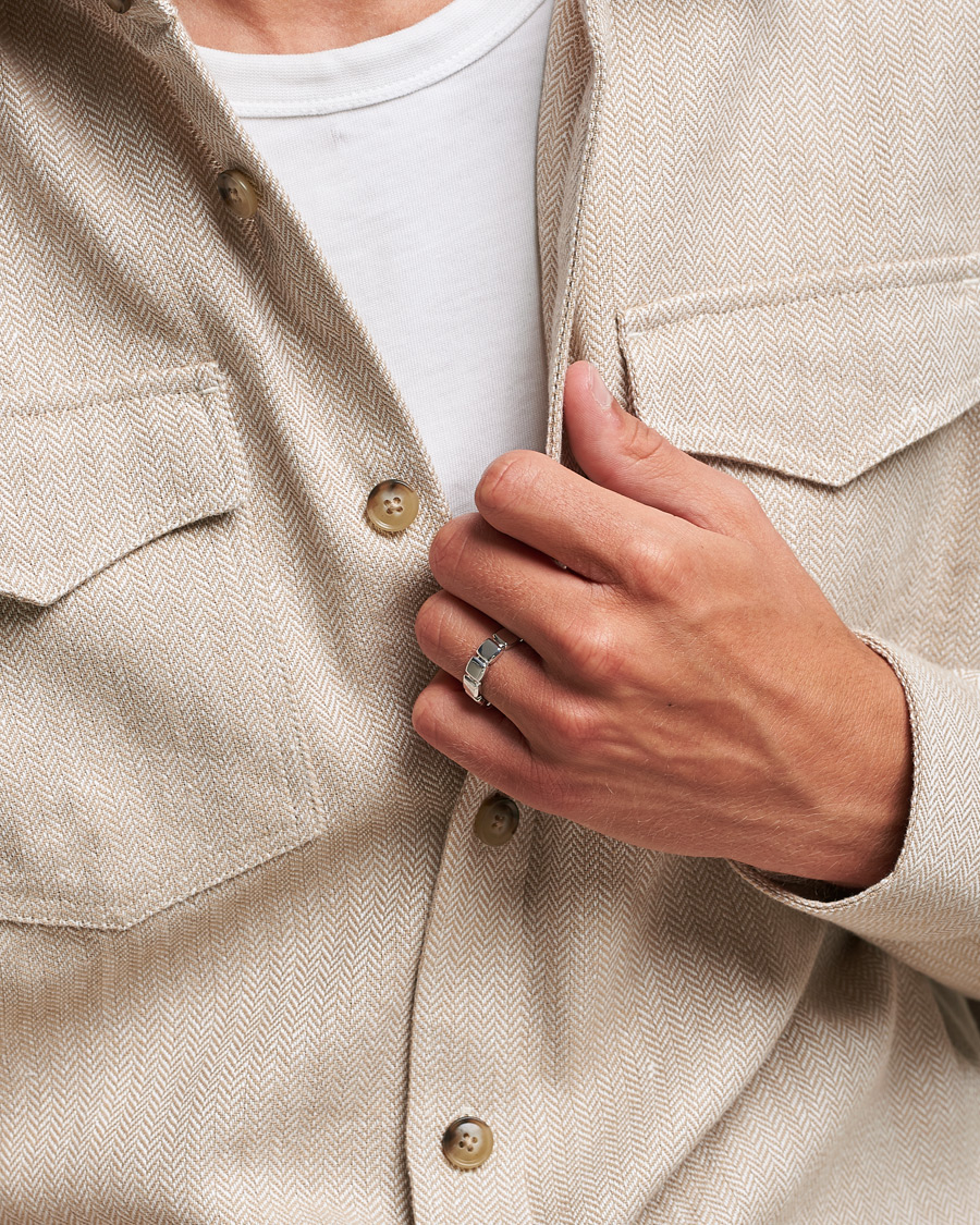 Hombres | Tom Wood Cushion Band Ring Silver | Tom Wood | Cushion Band Ring Silver