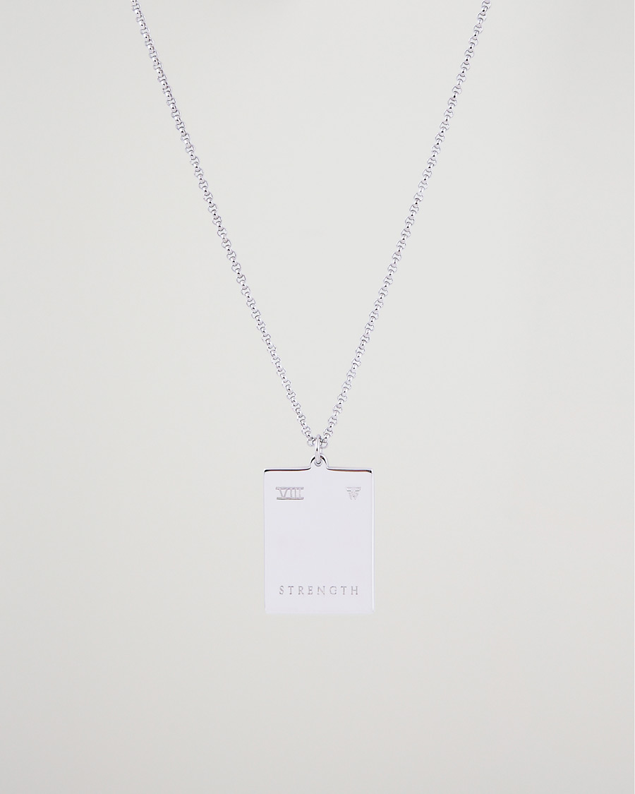 Hombres | Tom Wood | Tom Wood | Tarot Strength Pendant Necklace Silver