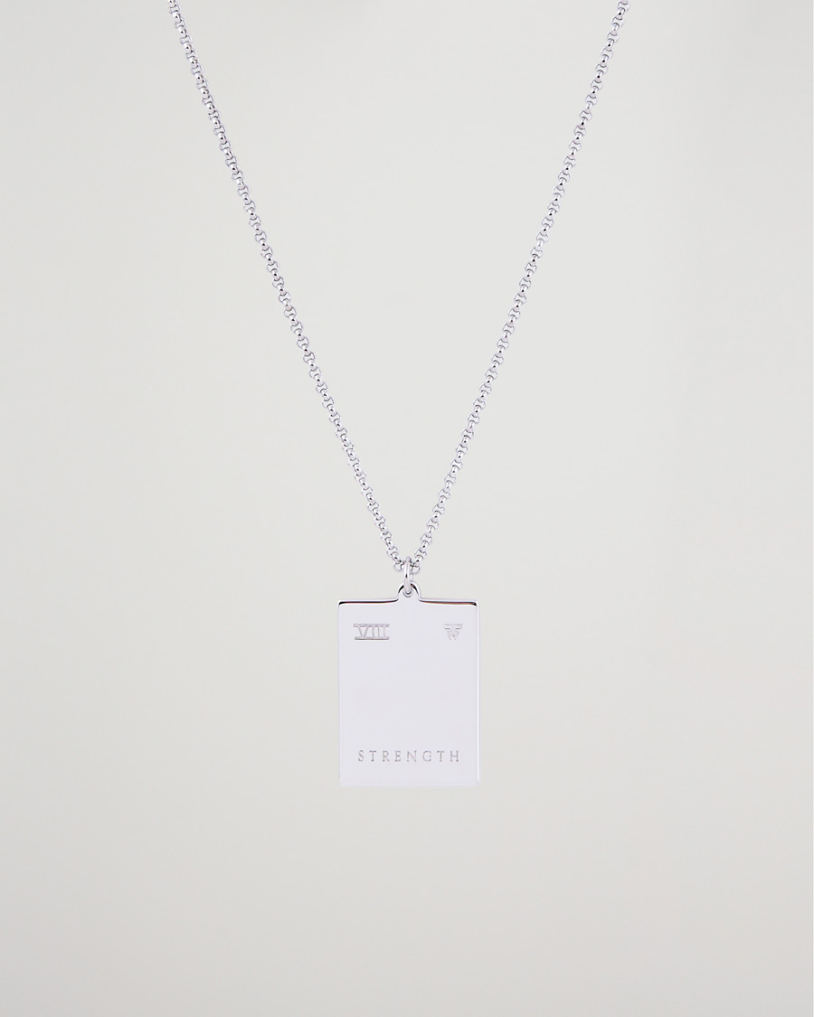 Hombres | Joyas | Tom Wood | Tarot Strength Pendant Necklace Silver