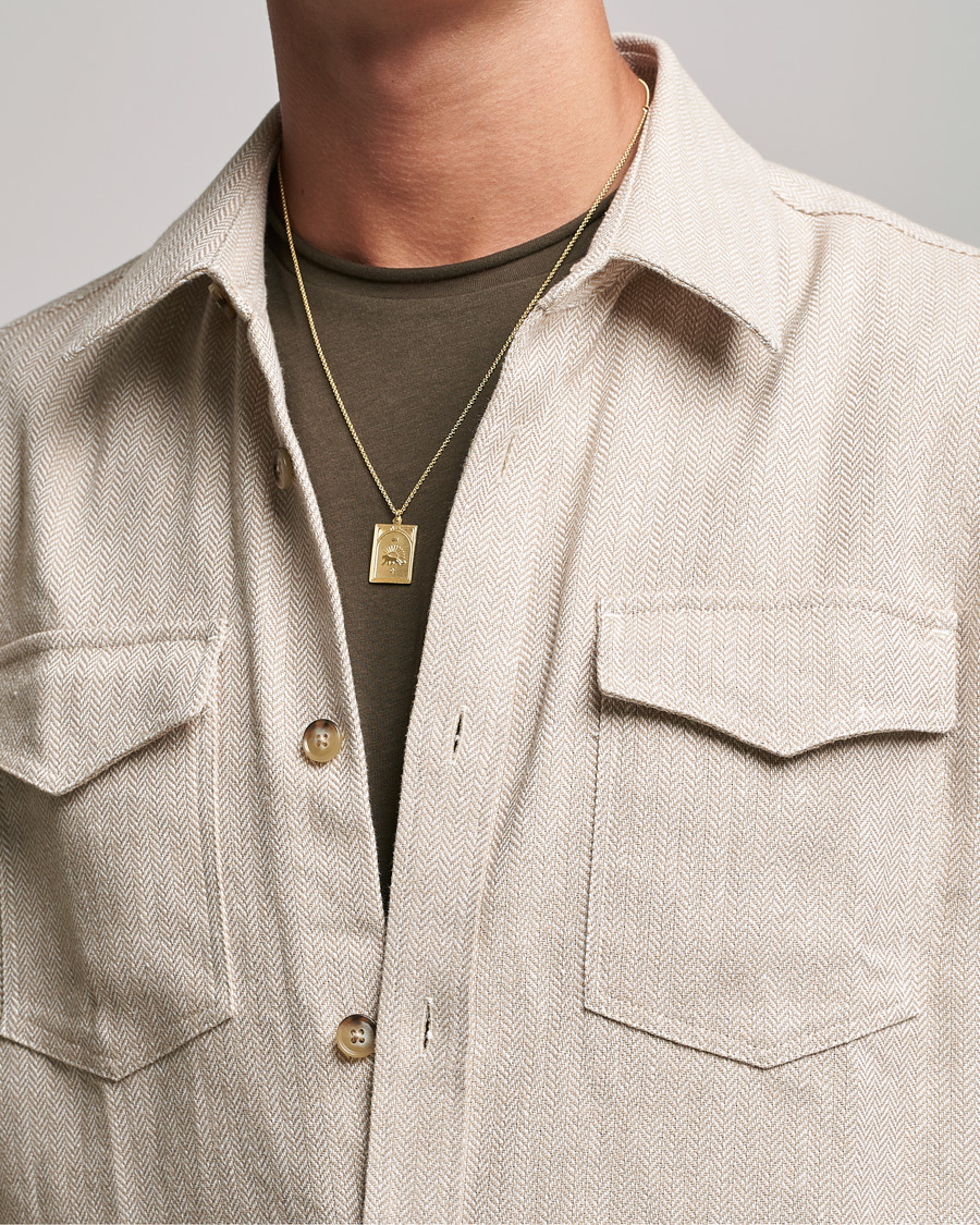 Hombres | Tom Wood | Tom Wood | Tarot Strength Pendant Necklace Gold