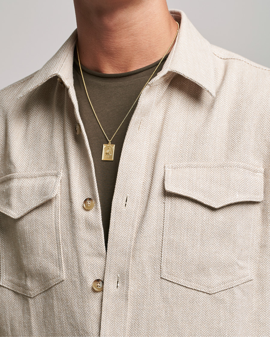 Hombres | Joyas | Tom Wood | Tarot Strength Pendant Necklace Gold