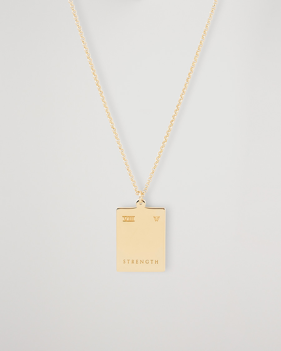 Hombres | Joyas | Tom Wood | Tarot Strength Pendant Necklace Gold