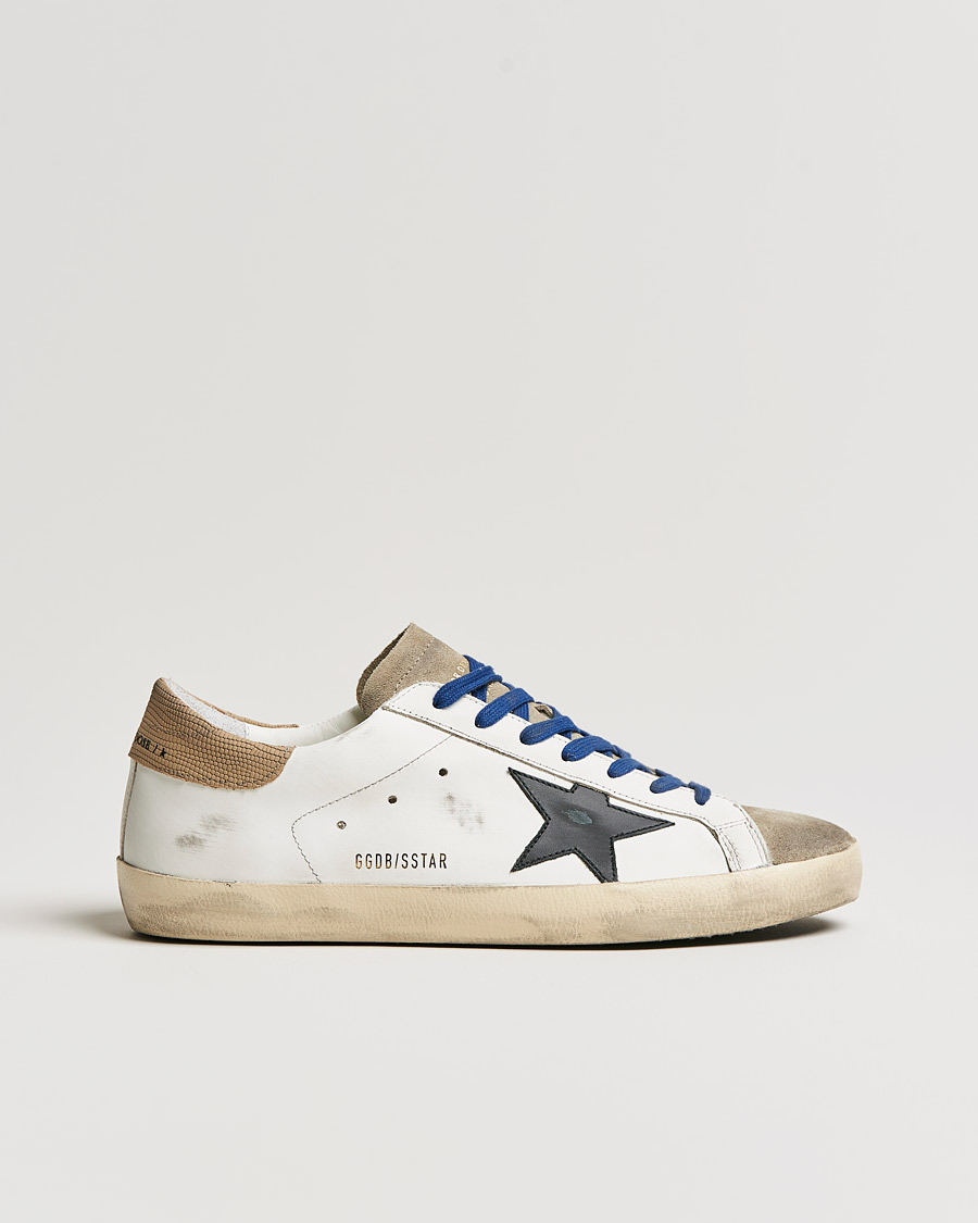 Hombres | Golden Goose Deluxe Brand Super-Star Sneakers White/Black | Golden Goose | Deluxe Brand Super-Star Sneakers White/Black