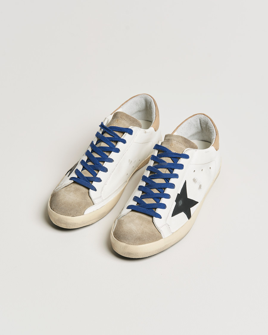 Hombres | Golden Goose Deluxe Brand Super-Star Sneakers White/Black | Golden Goose | Deluxe Brand Super-Star Sneakers White/Black
