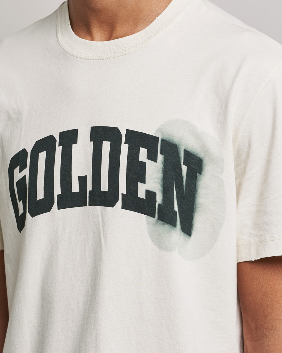 Hombres | Camisetas | Golden Goose | Deluxe Brand Journey Logo T-Shirt Bone White