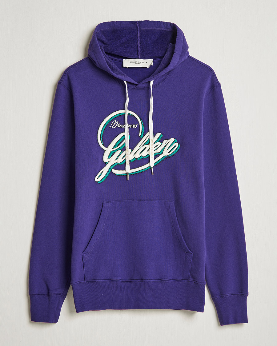 Hombres | Jerséis y prendas de punto | Golden Goose | Deluxe Brand Journey Dreamers Hoodie Violet Indigo