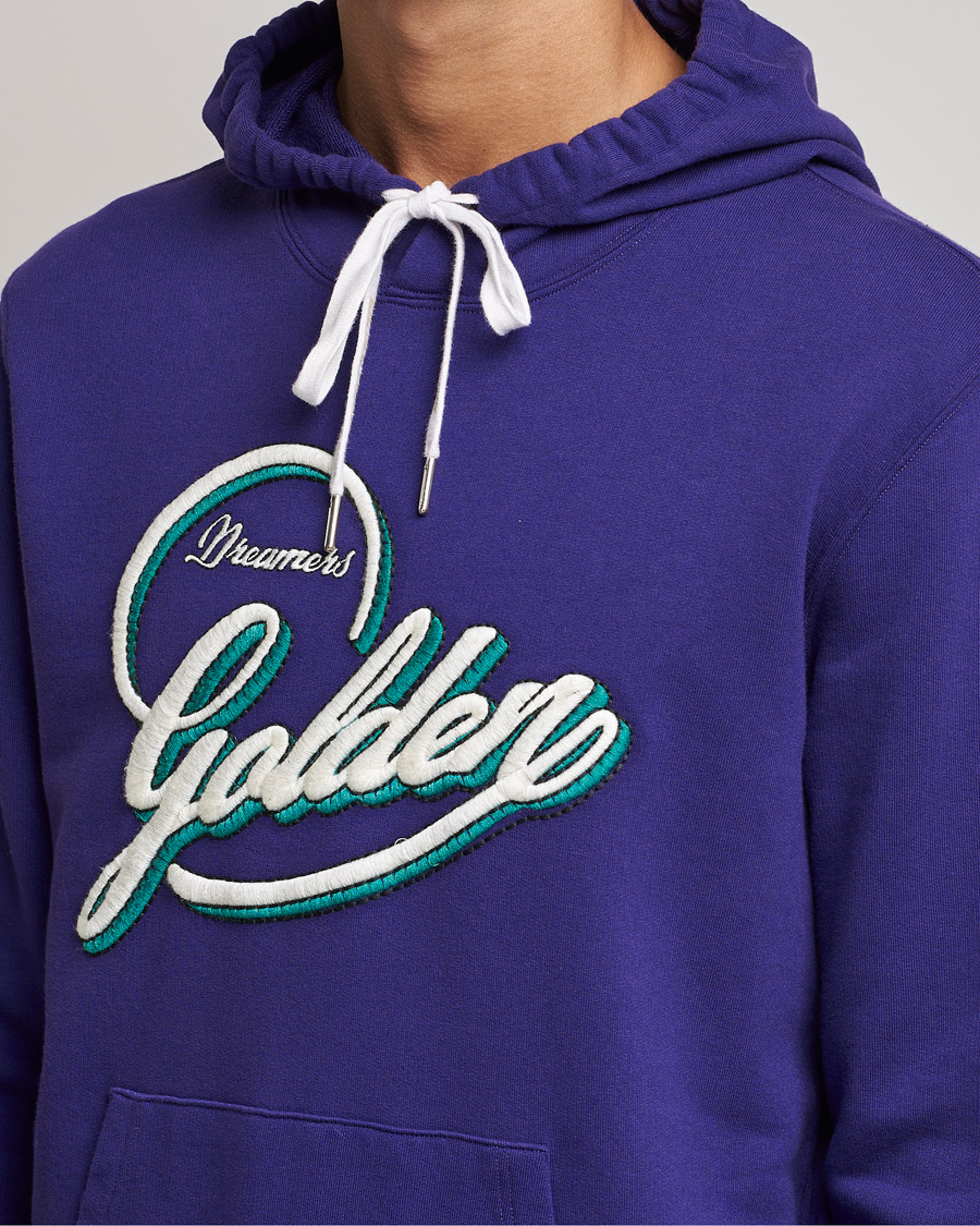 Hombres | Jerséis y prendas de punto | Golden Goose | Deluxe Brand Journey Dreamers Hoodie Violet Indigo