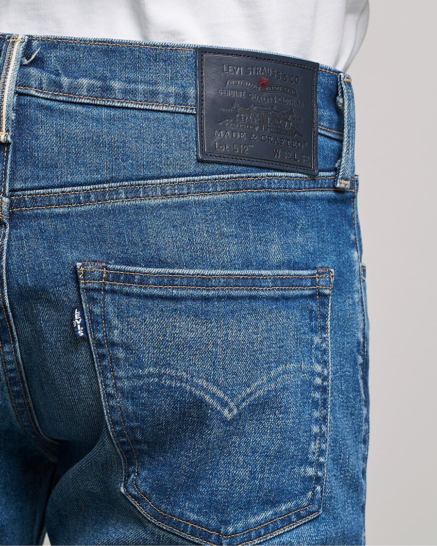 Hombres | Vaqueros | Levi's Made & Crafted | 512 Slim Fit Stretch Jeans Aokigahara Mij Indigo Worn