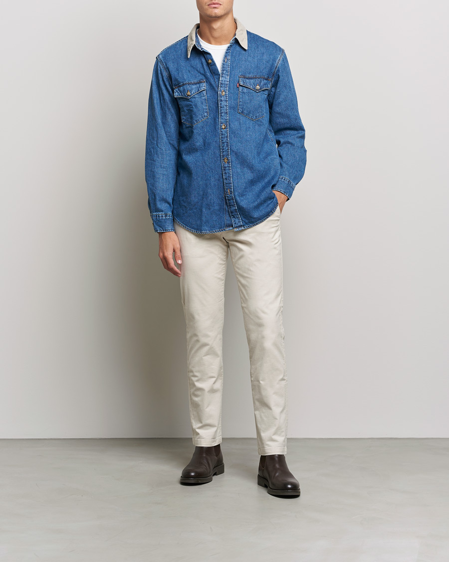 Hombres | Camisas | Levi's | Relaxed Fit Western Shirt Blue Stone Wash
