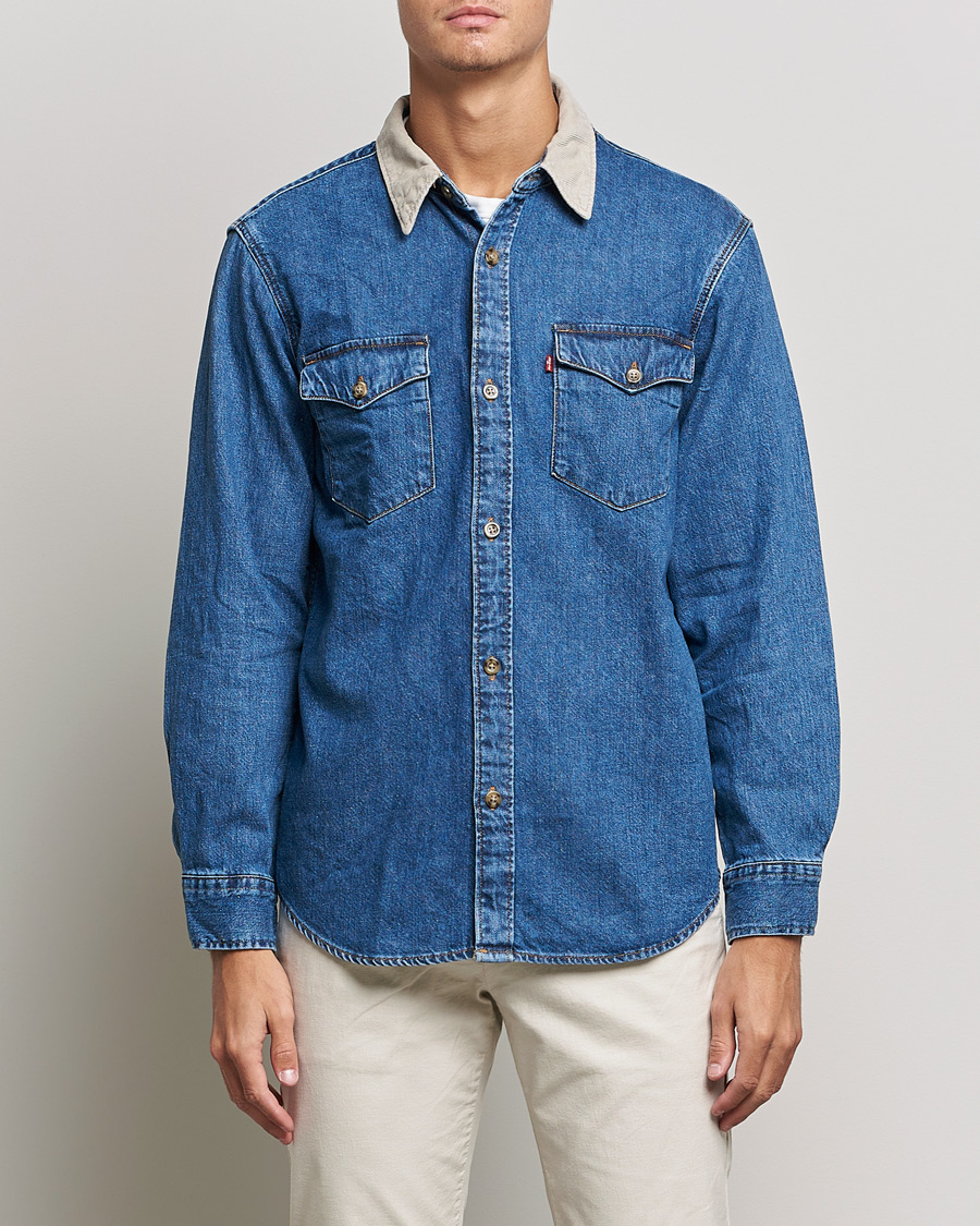Hombres | Camisas | Levi's | Relaxed Fit Western Shirt Blue Stone Wash