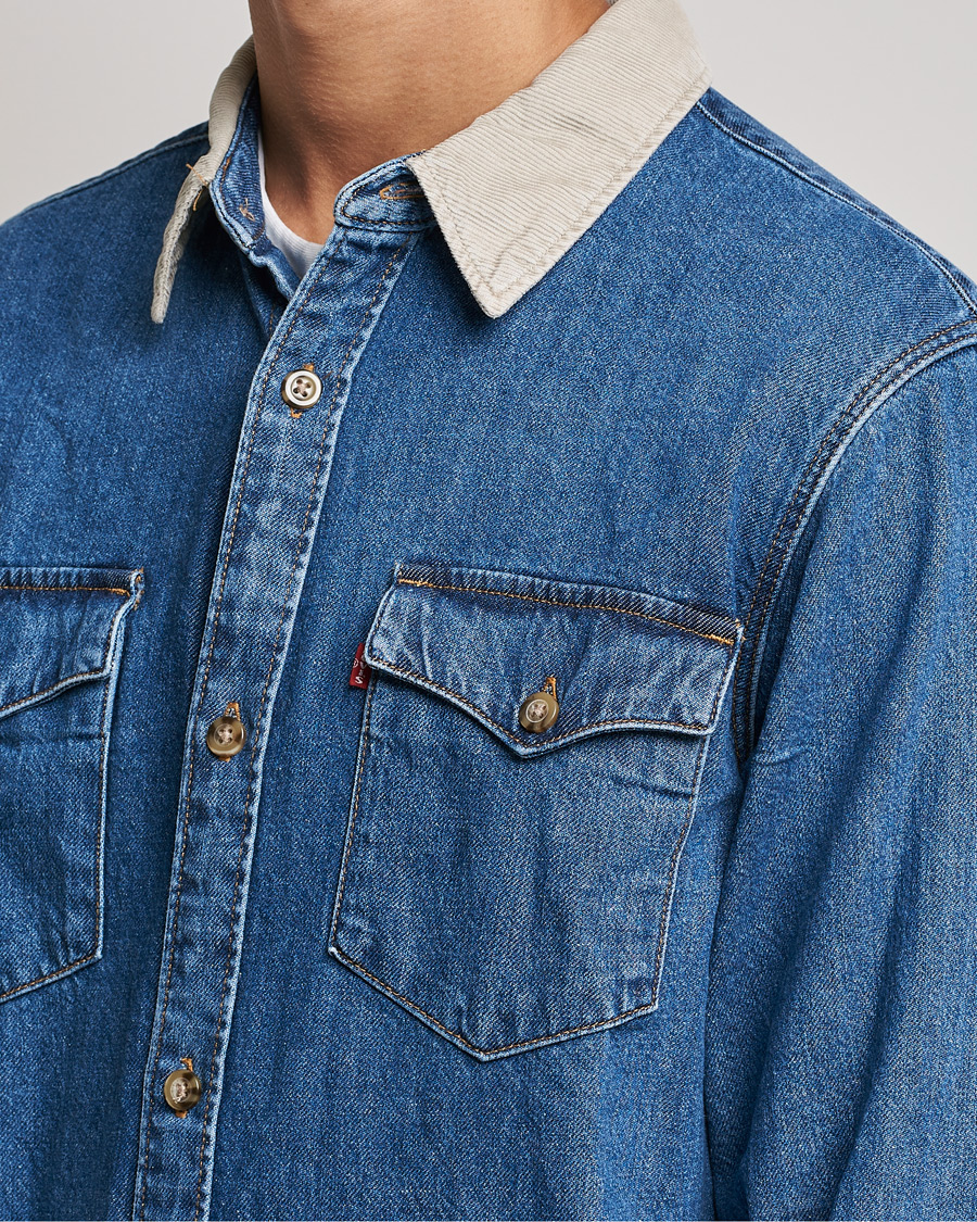 Hombres | Camisas | Levi's | Relaxed Fit Western Shirt Blue Stone Wash