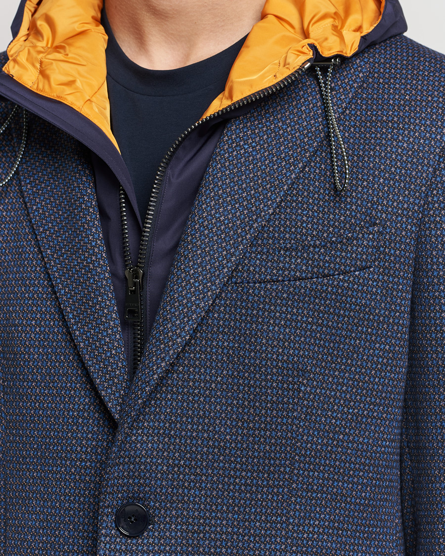 Hombres | Blazers | Etro | Hooded Jersey Blazer Navy