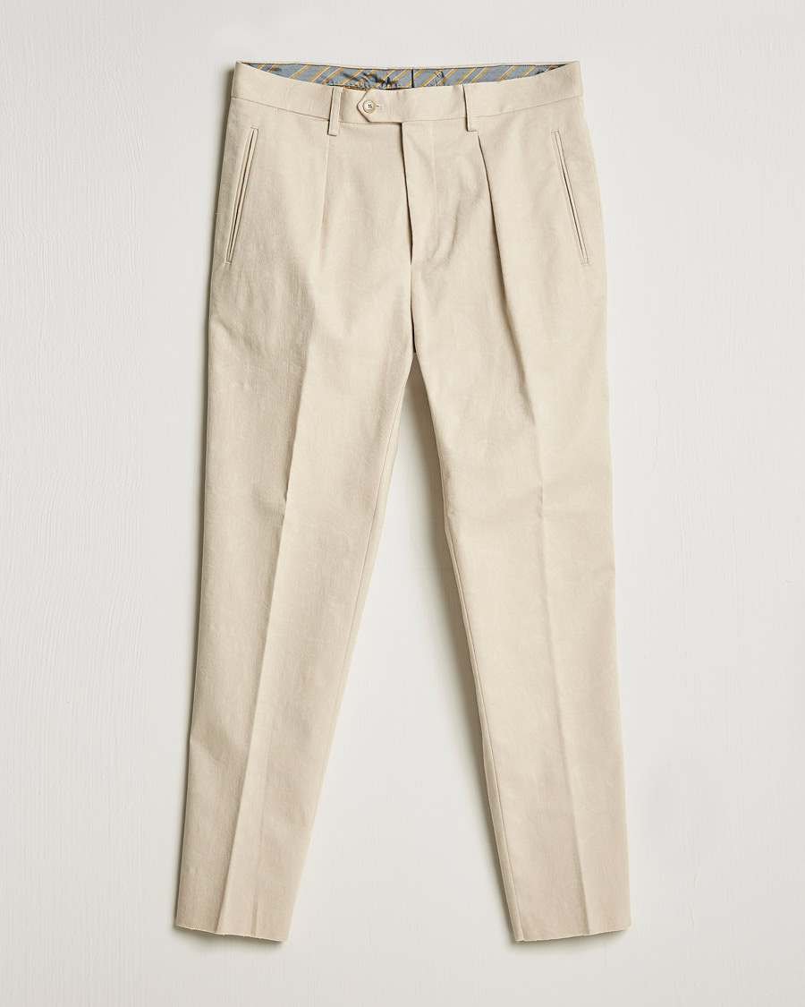 Hombres | Pantalones | Etro | Pleated Trousers Beige