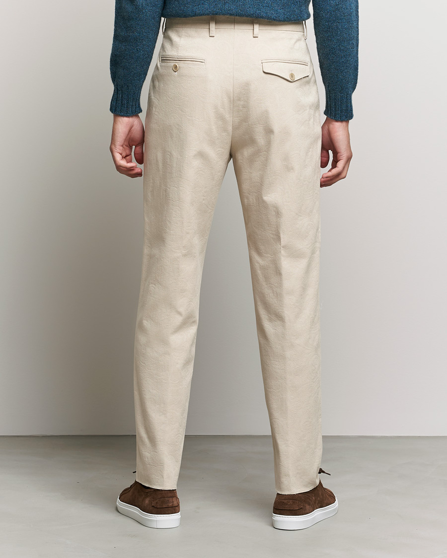 Hombres | Pantalones | Etro | Pleated Trousers Beige