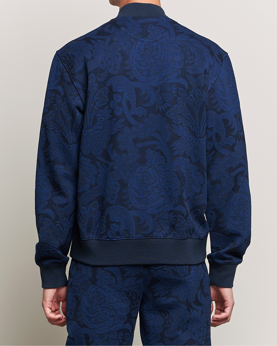 Hombres | Jerséis y prendas de punto | Etro | Printed Bomber Sweat Navy