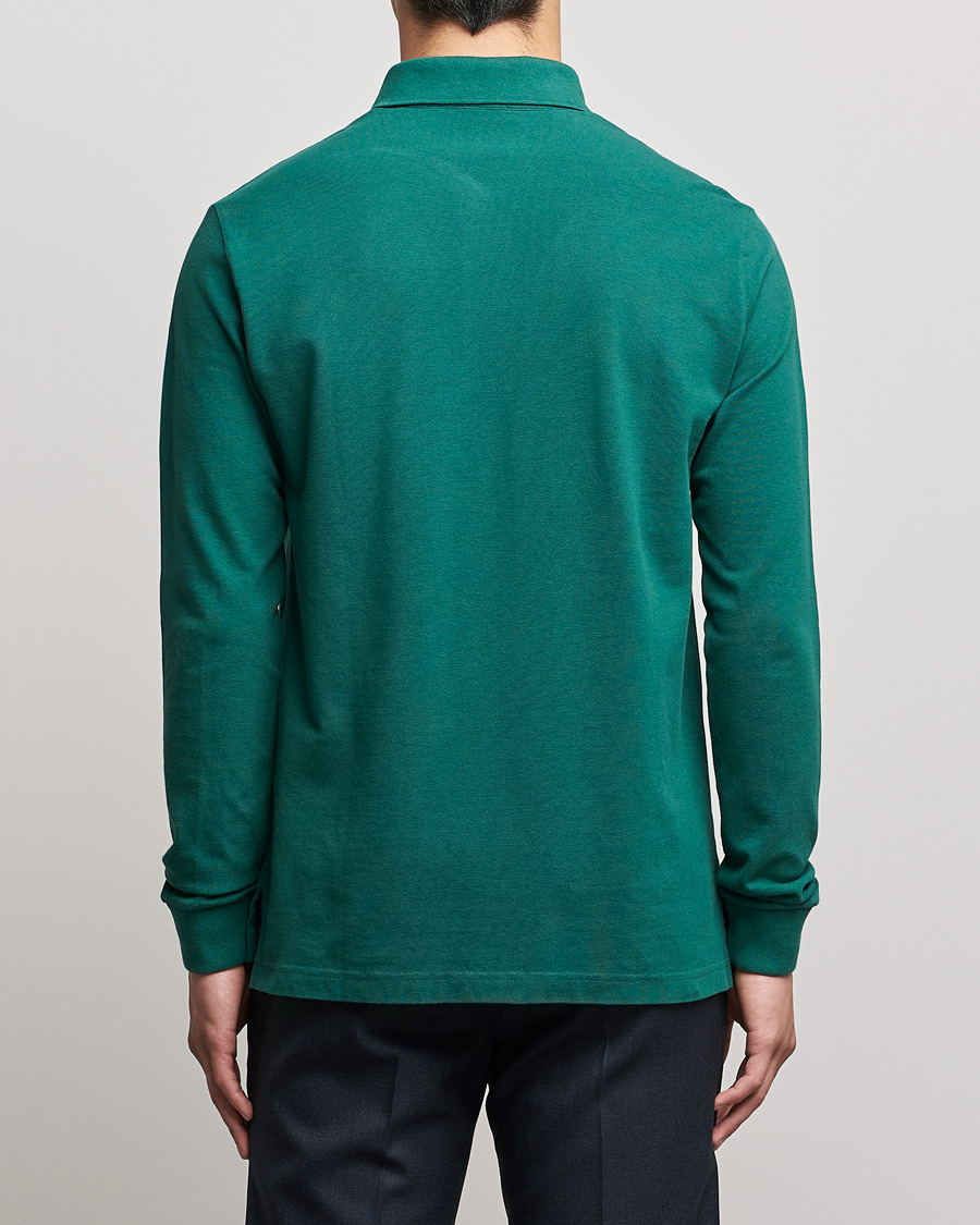 Hombres | Jerséis y prendas de punto | Etro | Long Sleeve Contrast Paisley Polo Emerald