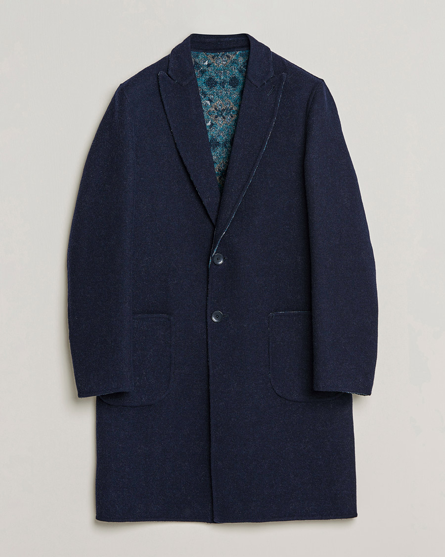 Hombres | Abrigos y chaquetas | Etro | Deconstructed Reversible Coat Navy