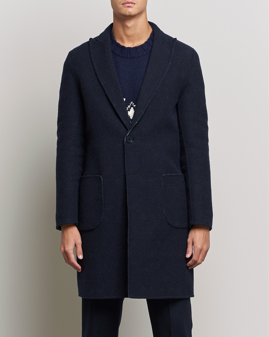 Hombres | Abrigos y chaquetas | Etro | Deconstructed Reversible Coat Navy