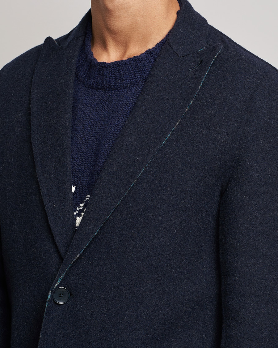 Hombres | Abrigos y chaquetas | Etro | Deconstructed Reversible Coat Navy