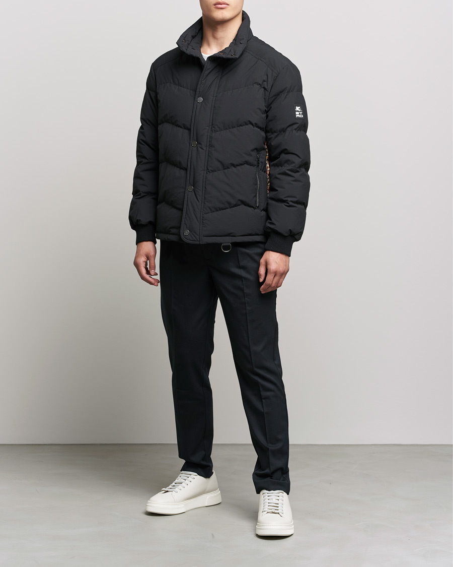 Hombres | Abrigos y chaquetas | Etro | Printed Down Jacket Black