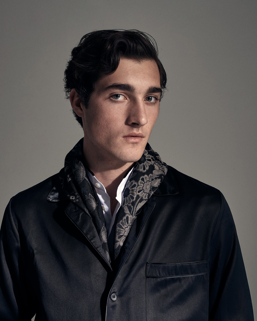 Hombres | Etro Floral Jacquard Scarf Black | Etro | Floral Jacquard Scarf Black