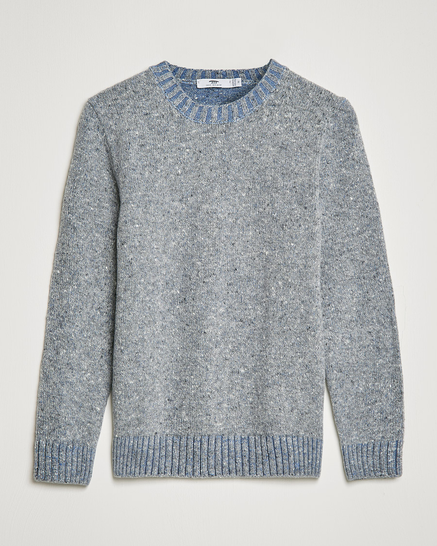 Hombres | Jerséis y prendas de punto | Inis Meáin | Wool/Cashmere Crew Neck Grey/Blue