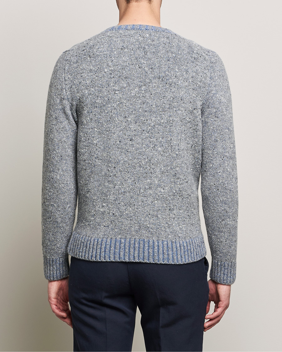 Hombres | Jerséis y prendas de punto | Inis Meáin | Wool/Cashmere Crew Neck Grey/Blue