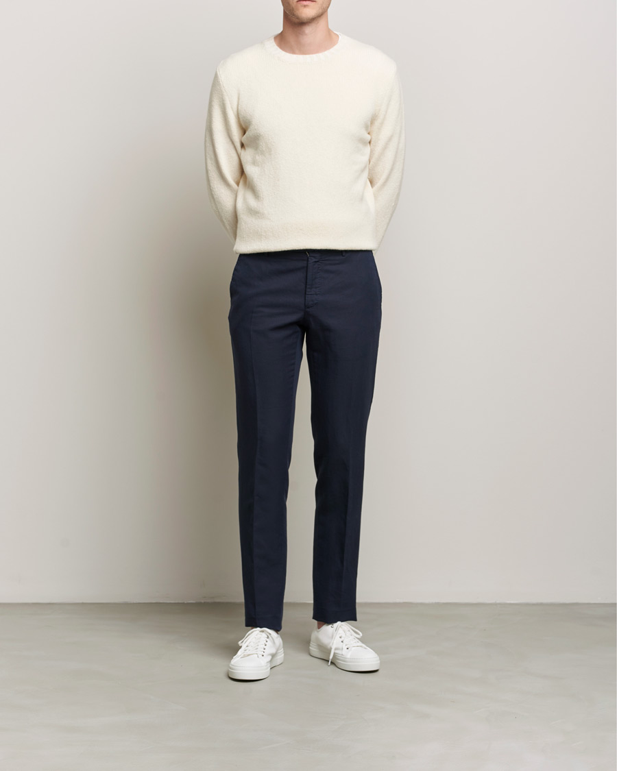Hombres | Jerséis y prendas de punto | Inis Meáin | Wool/Cashmere Crew Neck White