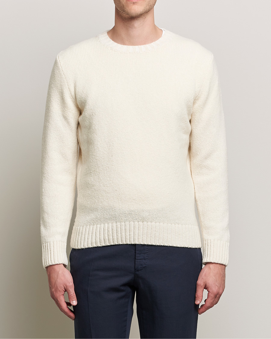 Hombres | Jerséis y prendas de punto | Inis Meáin | Wool/Cashmere Crew Neck White