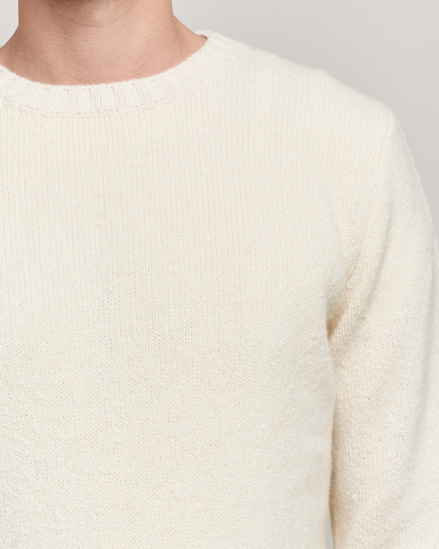 Hombres | Jerséis y prendas de punto | Inis Meáin | Wool/Cashmere Crew Neck White