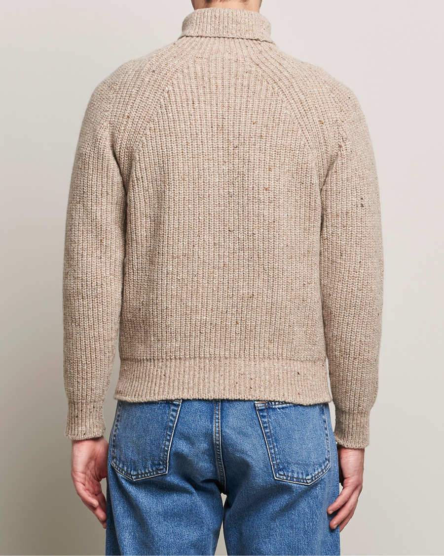 Hombres | Jerséis y prendas de punto | Inis Meáin | Wool/Cashmere Boatbuilder Turtleneck Beige