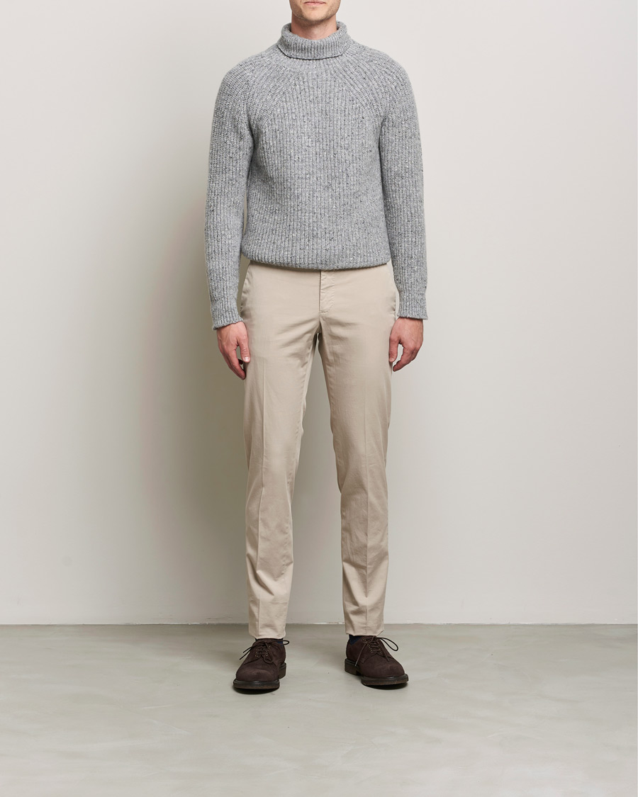 Hombres | Jerséis y prendas de punto | Inis Meáin | Wool/Cashmere Boatbuilder Turtleneck Grey