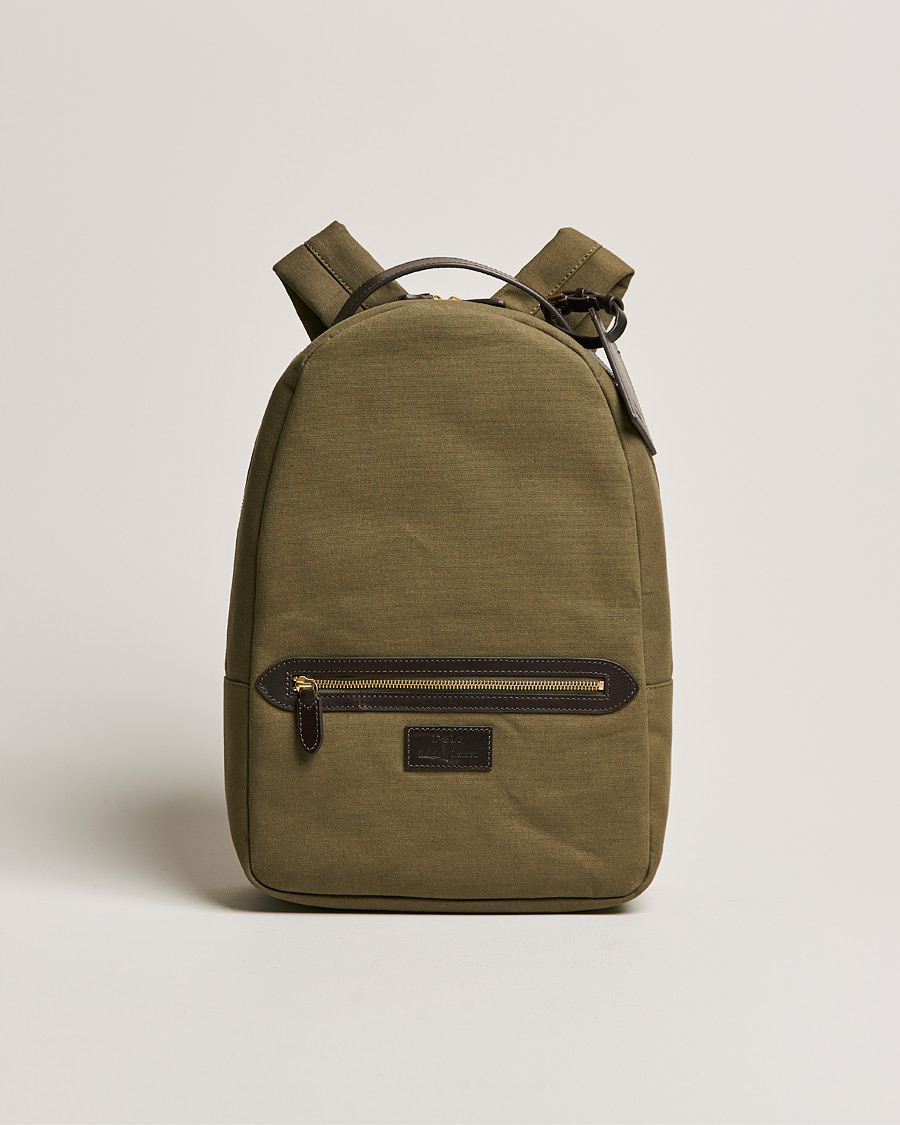 Hombres | Polo Ralph Lauren Canvas Backpack Defender Green | Polo Ralph Lauren | Canvas Backpack Defender Green