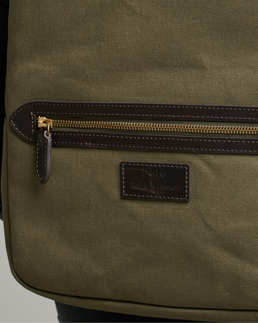 Hombres | Polo Ralph Lauren Canvas Backpack Defender Green | Polo Ralph Lauren | Canvas Backpack Defender Green