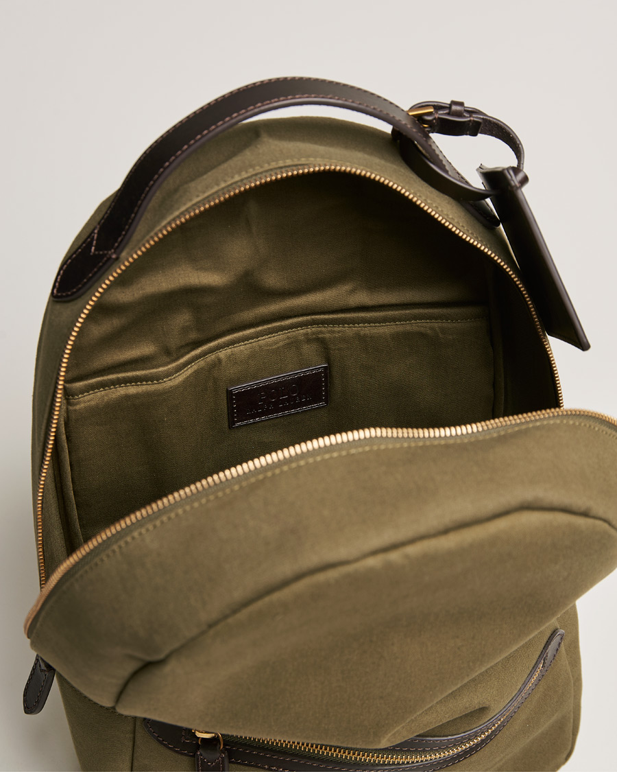 Hombres | Polo Ralph Lauren Canvas Backpack Defender Green | Polo Ralph Lauren | Canvas Backpack Defender Green
