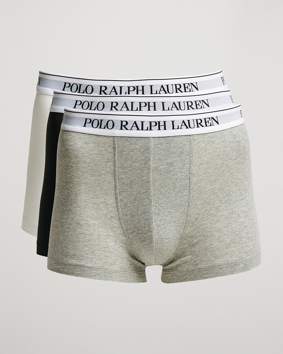 Hombres | Ropa interior y calcetines | Polo Ralph Lauren | 3-Pack Trunk Andover Heather/Black/White