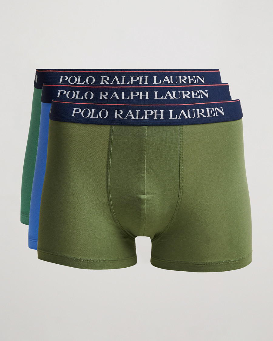 Hombres | Ropa interior y calcetines | Polo Ralph Lauren | 3-Pack Trunk Cargo Green/Blue/Green