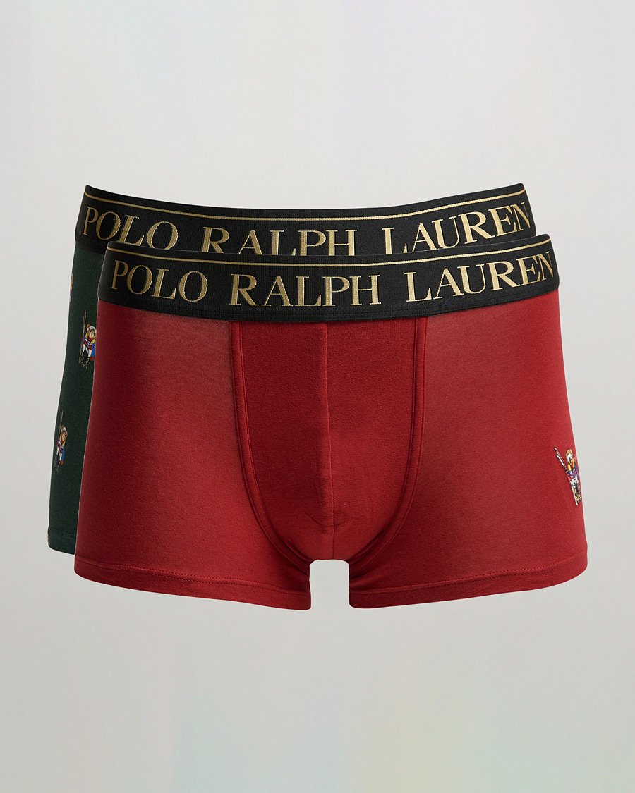 Hombres | Ropa interior y calcetines | Polo Ralph Lauren | 2-Pack Gift Box Trunks Red/College Green