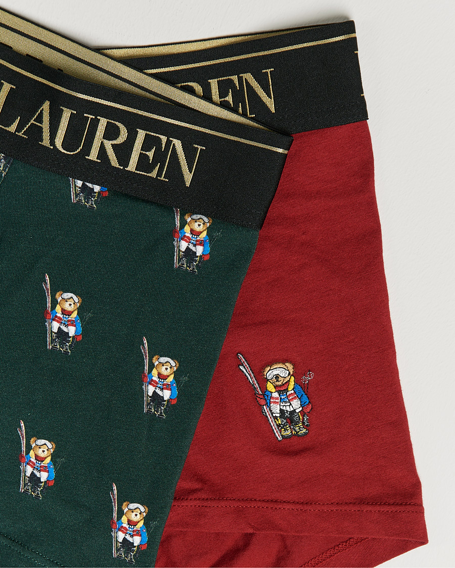Hombres | Ropa interior y calcetines | Polo Ralph Lauren | 2-Pack Gift Box Trunks Red/College Green