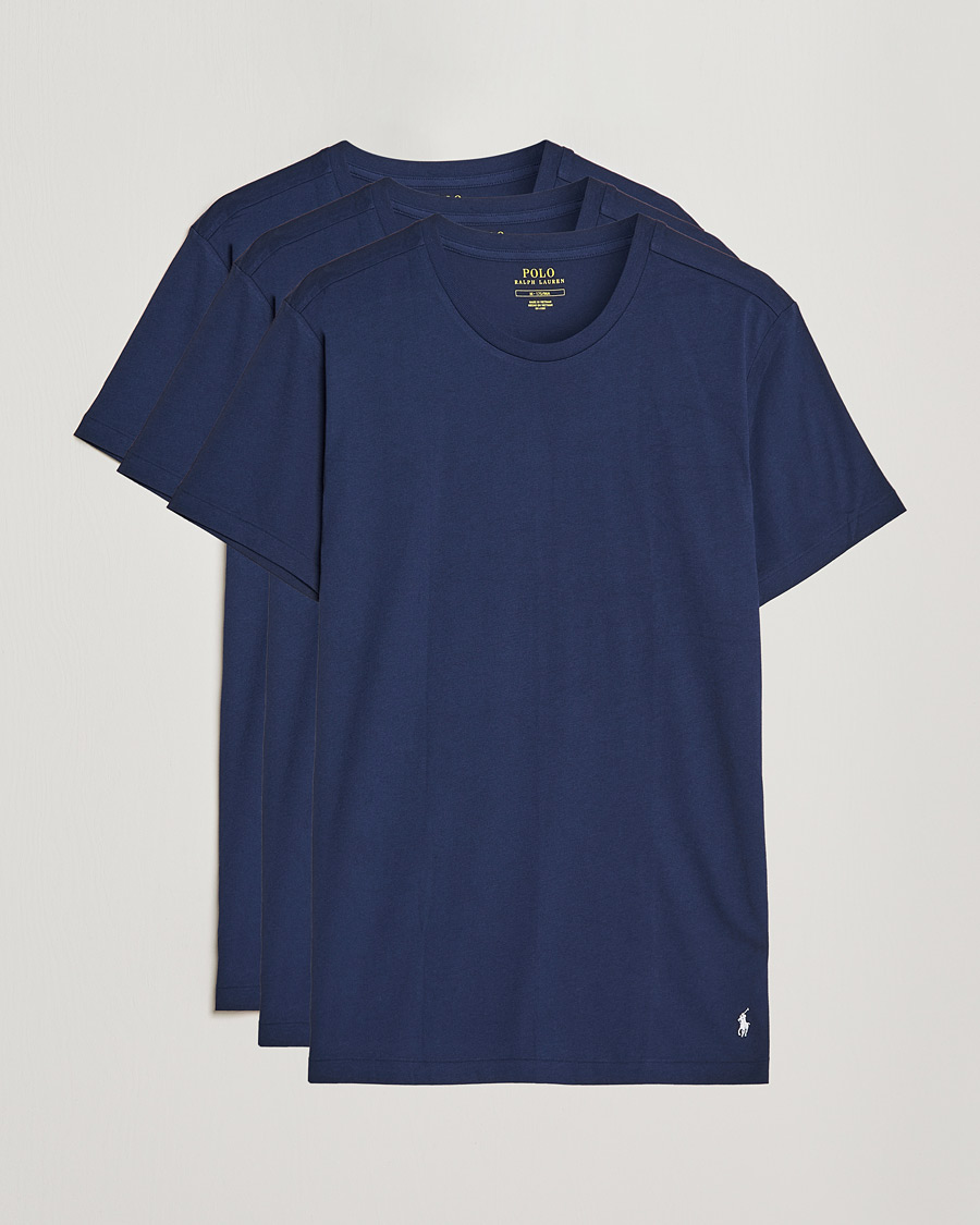 Hombres | Camisetas | Polo Ralph Lauren | 3-Pack Crew Neck T-Shirt Navy