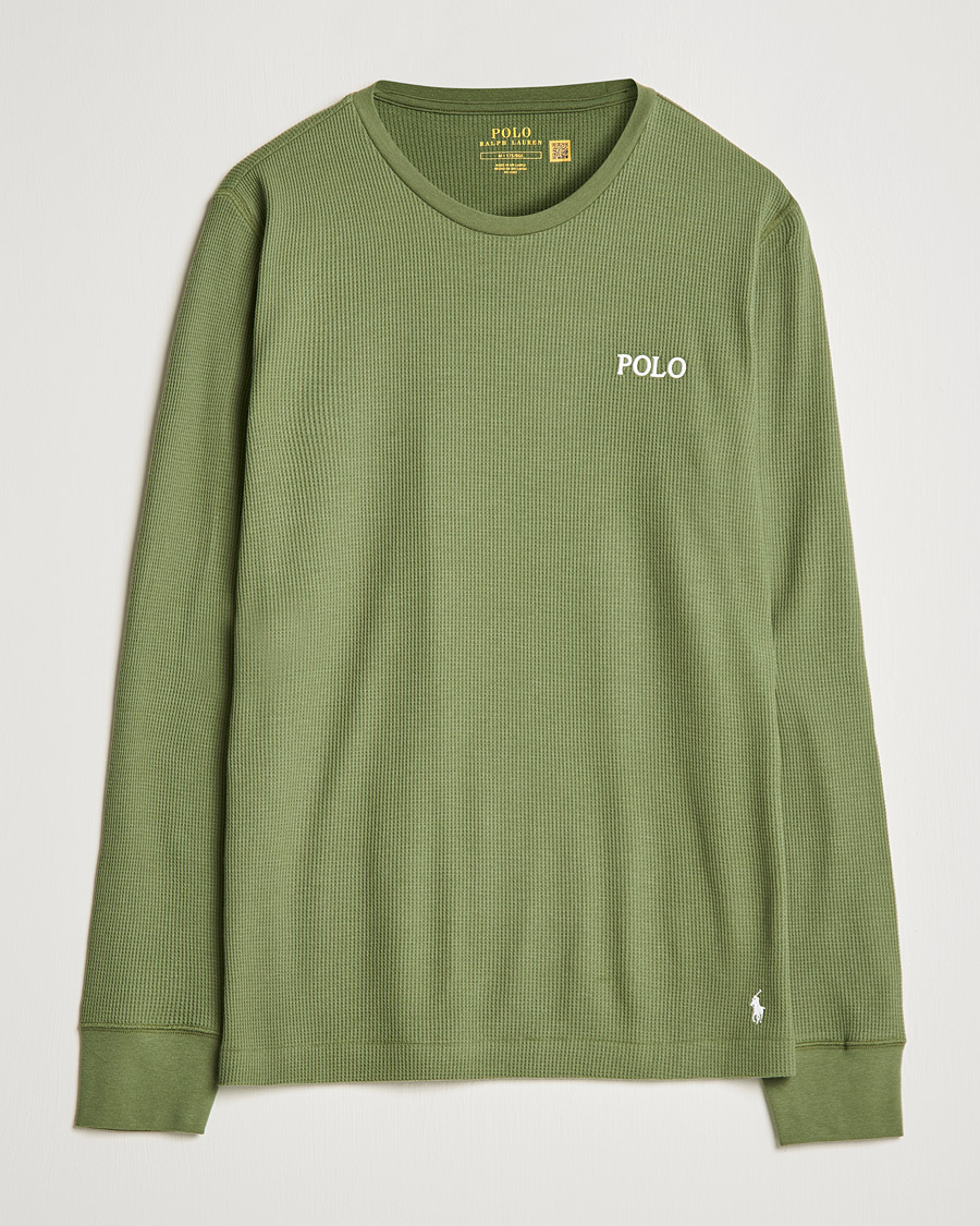 Hombres | Camisetas | Polo Ralph Lauren | Waffle Long Sleeve Crew Neck Army Olive